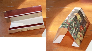 Christmas gift box craft folding top instructions