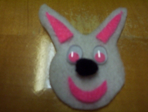 Bunny flower pot craft face