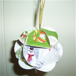 Free Christmas ornament craft