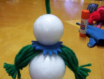 snowman craft, step 4